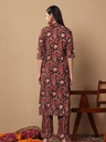 Black Printed Suit Set 