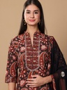 Black Printed Suit Set 