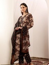 Black Printed Suit Set
