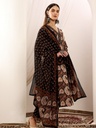 Black Printed Suit Set