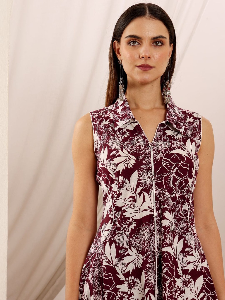 Floral Printed Suit Set