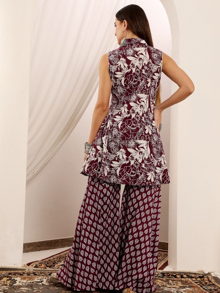 Floral Printed Suit Set