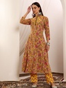 Yellow Floral Suit Set 
