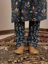 Blue Printed Suit Set 