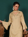 Rayon V Neck Suit Set 