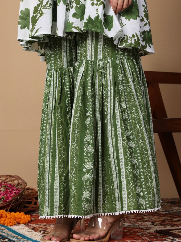 Cotton Floral Suit Set 