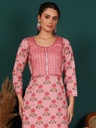 Yoke Printed Suit Set 