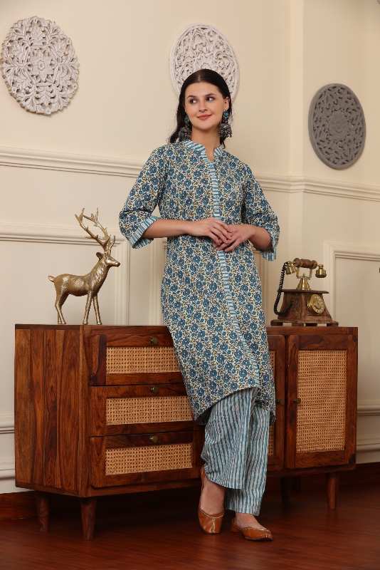Printed Kurti Set 