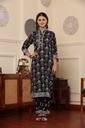 Black Printed Suit Set