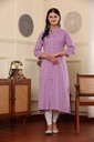 Mandarin Collar Cotton kurti