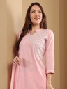 Embroidered Light Pink Suit Set  