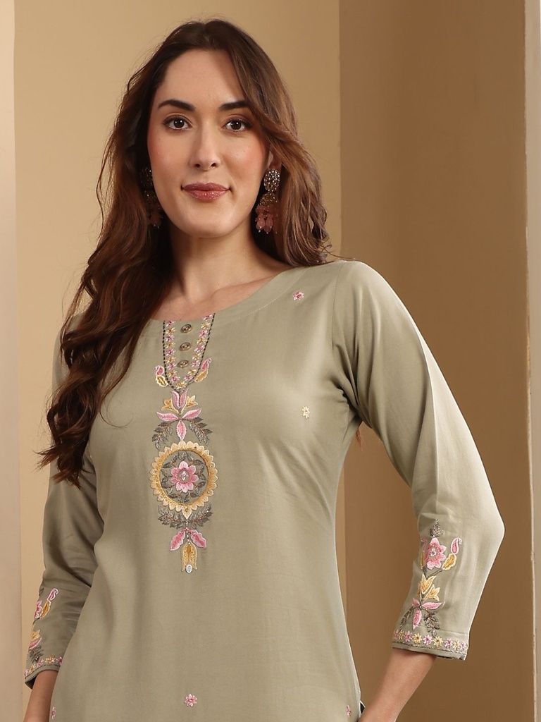 Embroidery Suit Set 