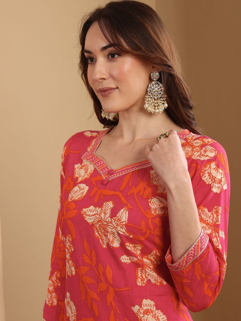 Printed Cotton Suit Set 