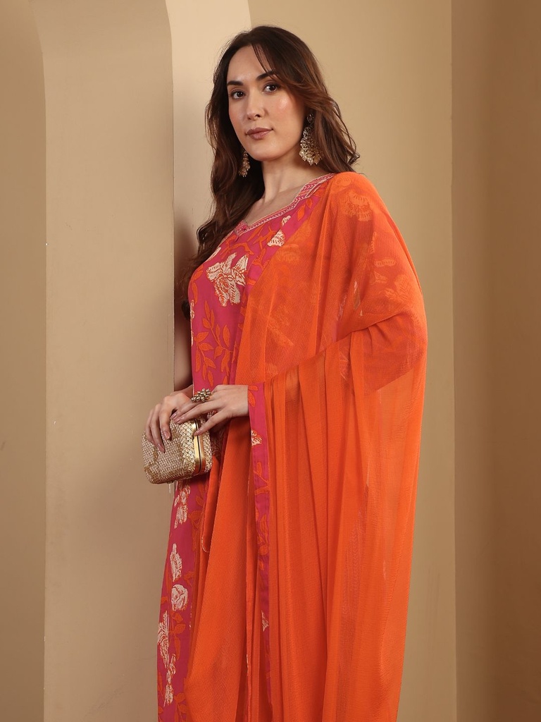 Printed Cotton Suit Set 