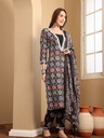 V-Neck Cotton Suit Set 