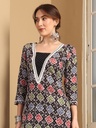 V-Neck Cotton Suit Set 