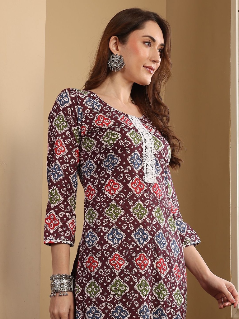 Printed Cotton Suit Set 