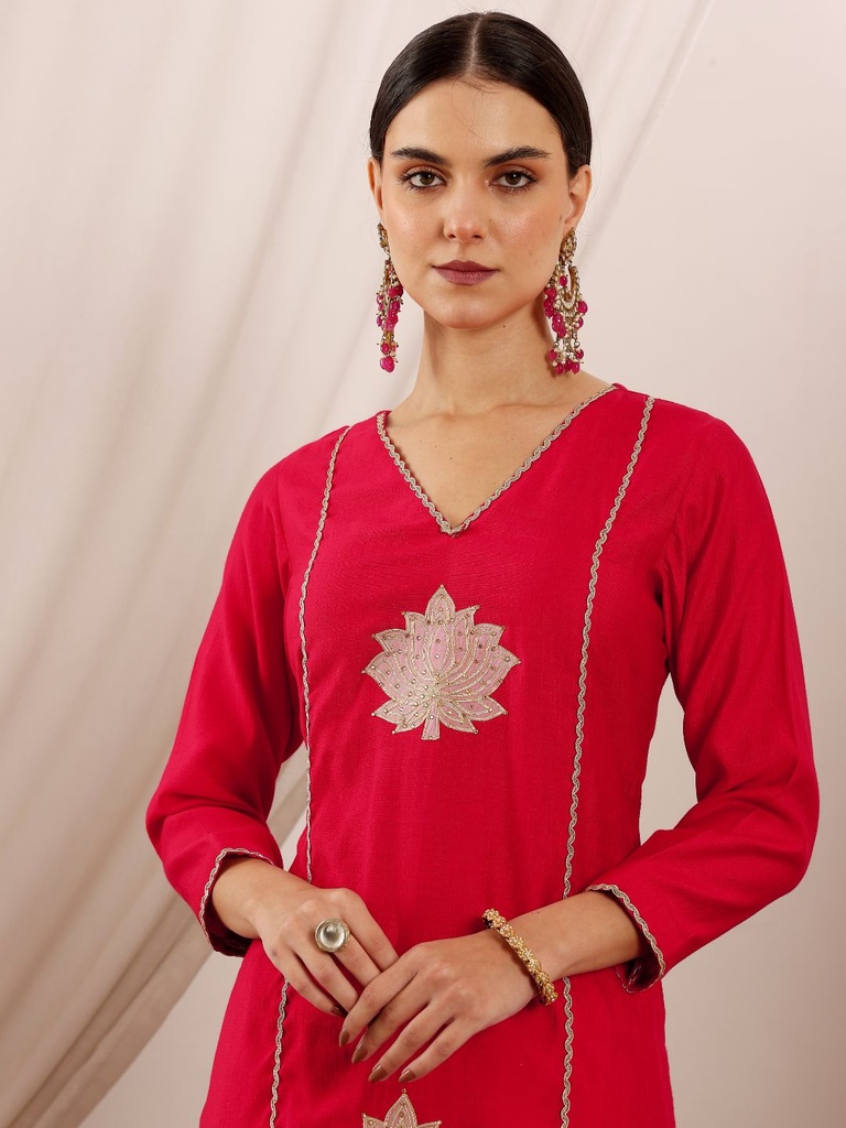 Pink Lotus Suit Set