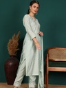 Chanderi Sea Green Suit Set