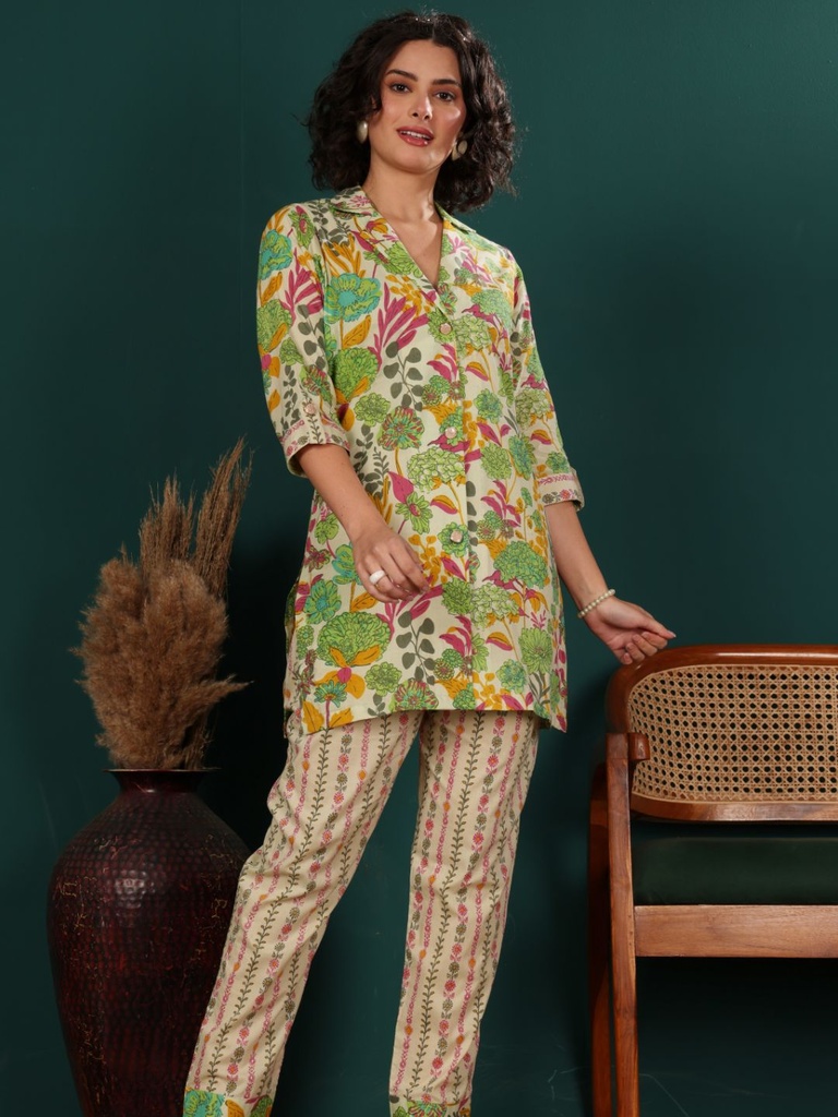 Floral Printed Co-ord Set 
