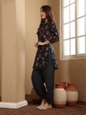 Printed Black Co-ord Set 