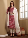Pink Silk Cotton Suit Set