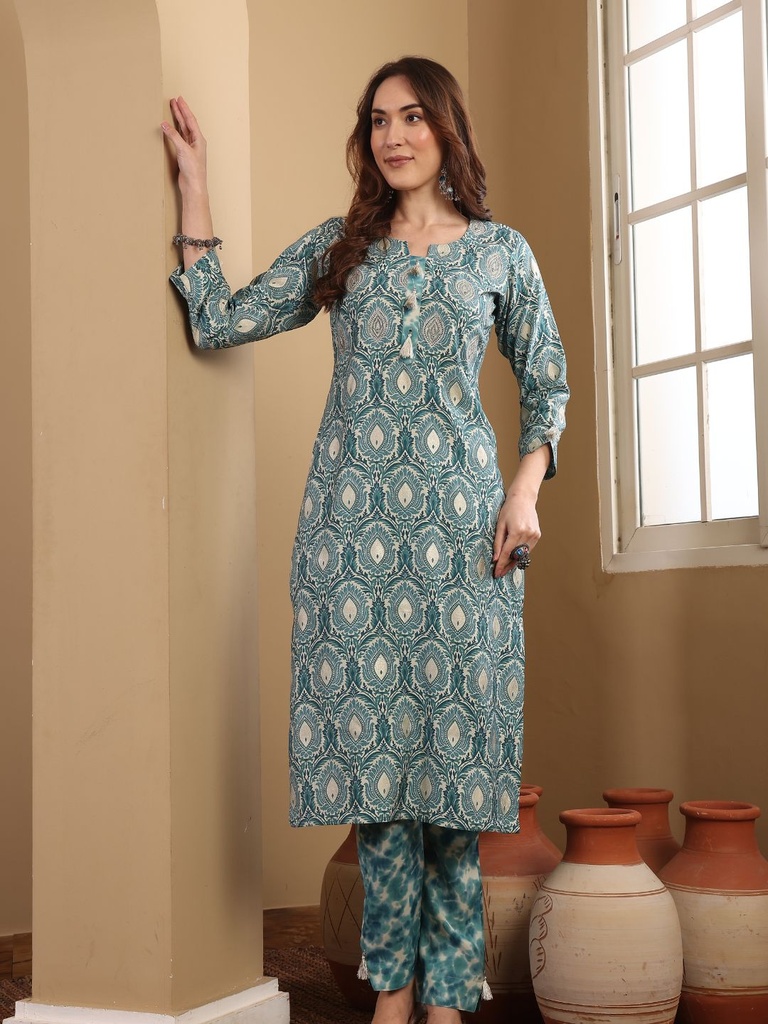 Embroidered Miror Suit Set
