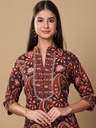 Paisley Printed Pure Cotton Kurta With Trousers And Dupatta