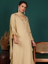 Women Embroidered Regular Thread Work Kurta with Trousers & With Dupatta