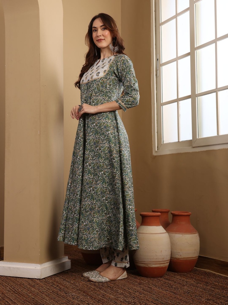 Yoke Pattern Anarkali Suit Set