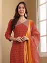 Yoke Pattern Suit Set 