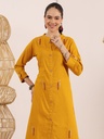 Embroidered Mustard Delight