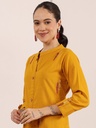 Embroidered Mustard Delight
