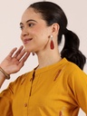 Embroidered Mustard Delight