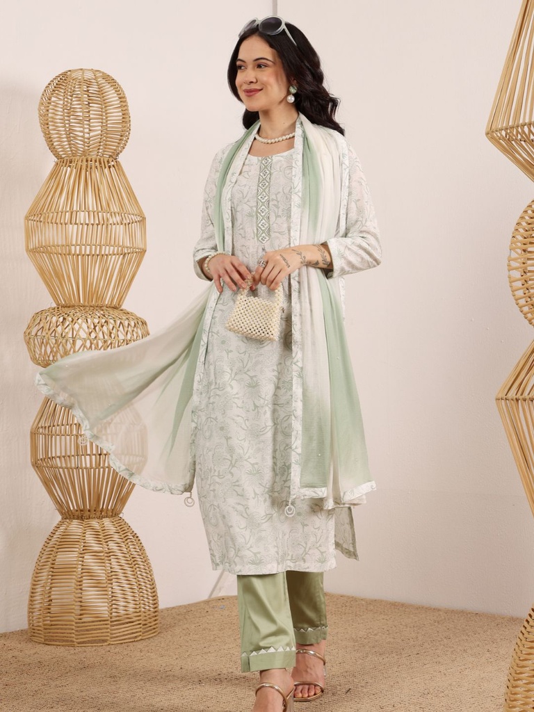 Floral Elegance With Kurta Set 