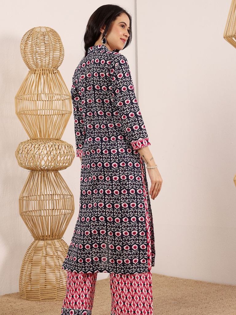 Navy And Fuchsia Ensemble 