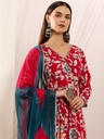 Red Floral Suit Set 