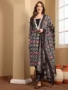 Beaded Vibrant Black Suit Set