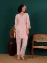 Soft Pink Patch Work Co-Ord Set