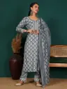  Navy Petal Suit Set
