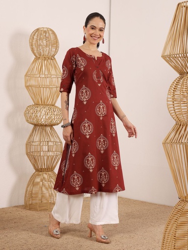 Maroon Elegance Kurti