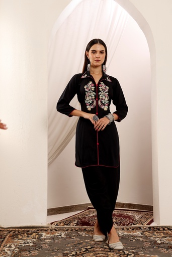 Dhoti Black Co-Ord Set