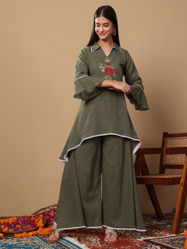 Chic Olive Twirl